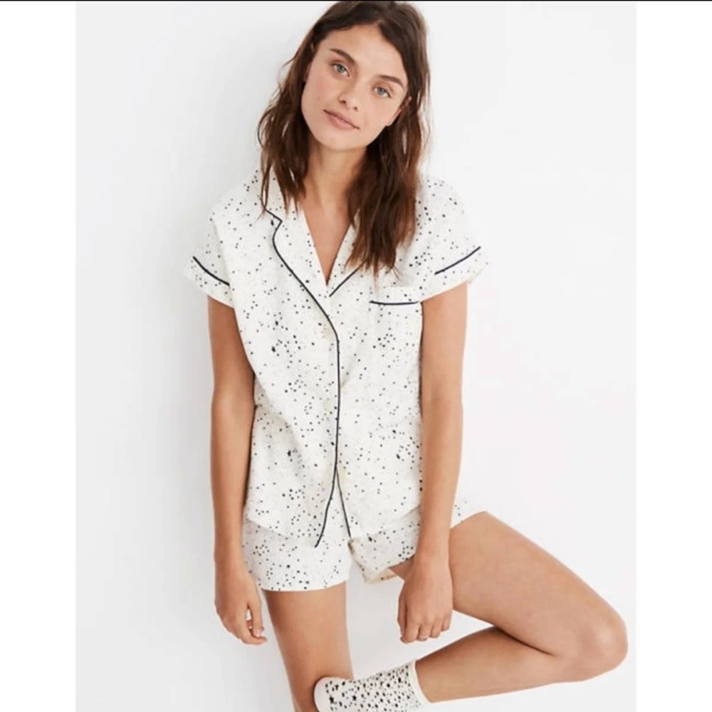 Madewell Flannel Bedtime Pajama Top M